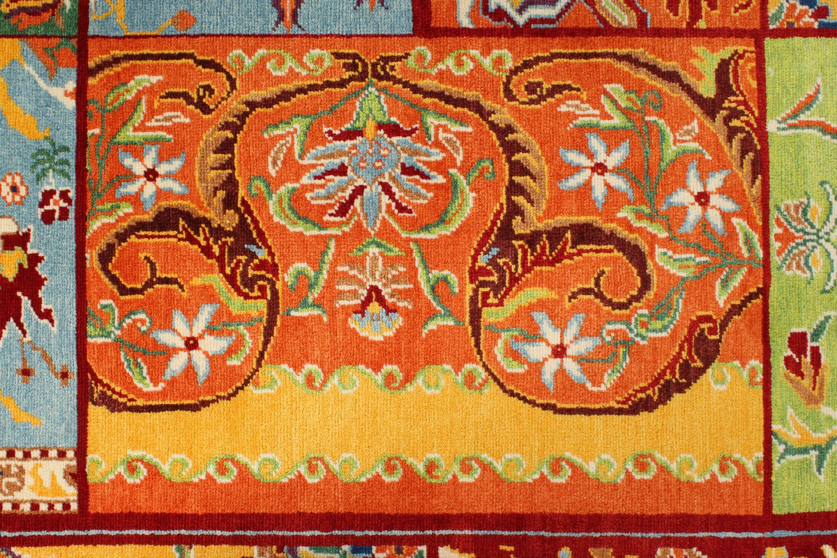 8x11 Multicolor Turkish Patchwork Rug