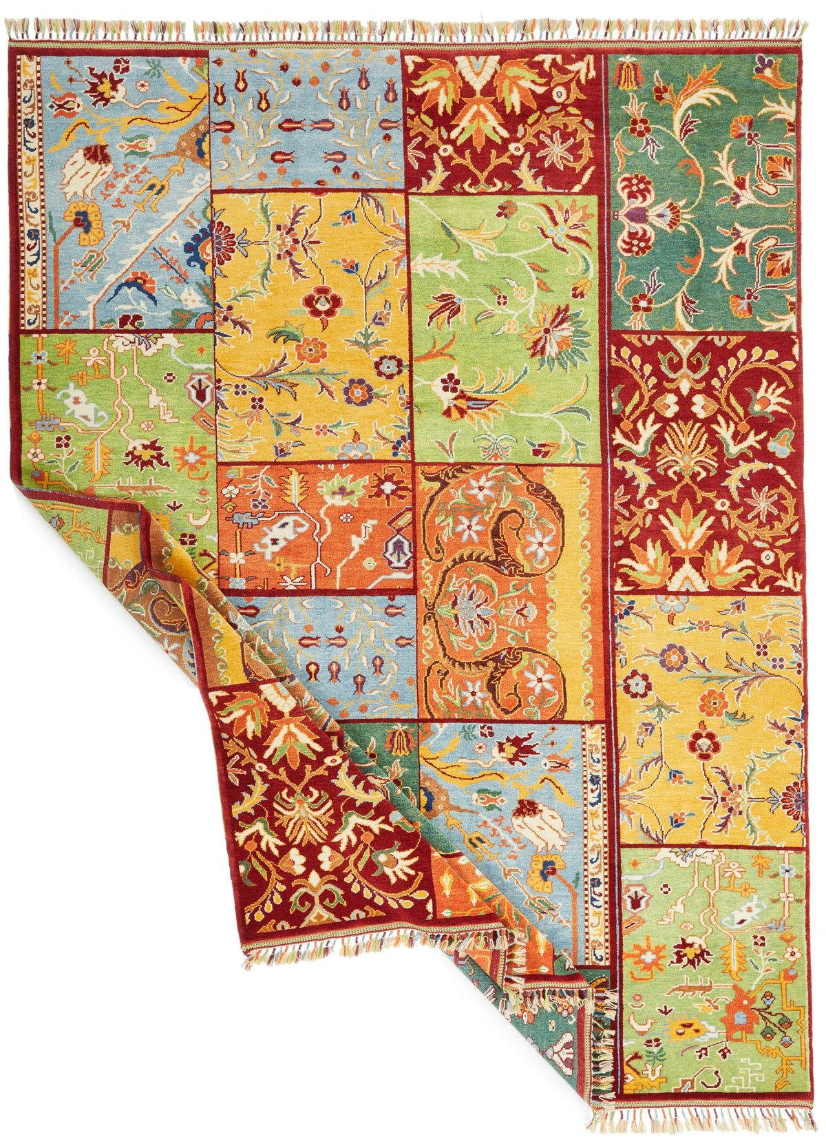 8x11 Multicolor Turkish Patchwork Rug
