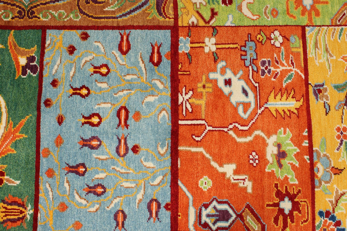 8x11 Multicolor Turkish Patchwork Rug