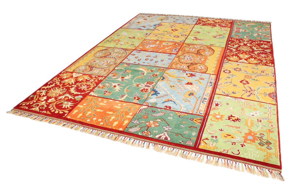 8x11 Multicolor Turkish Patchwork Rug