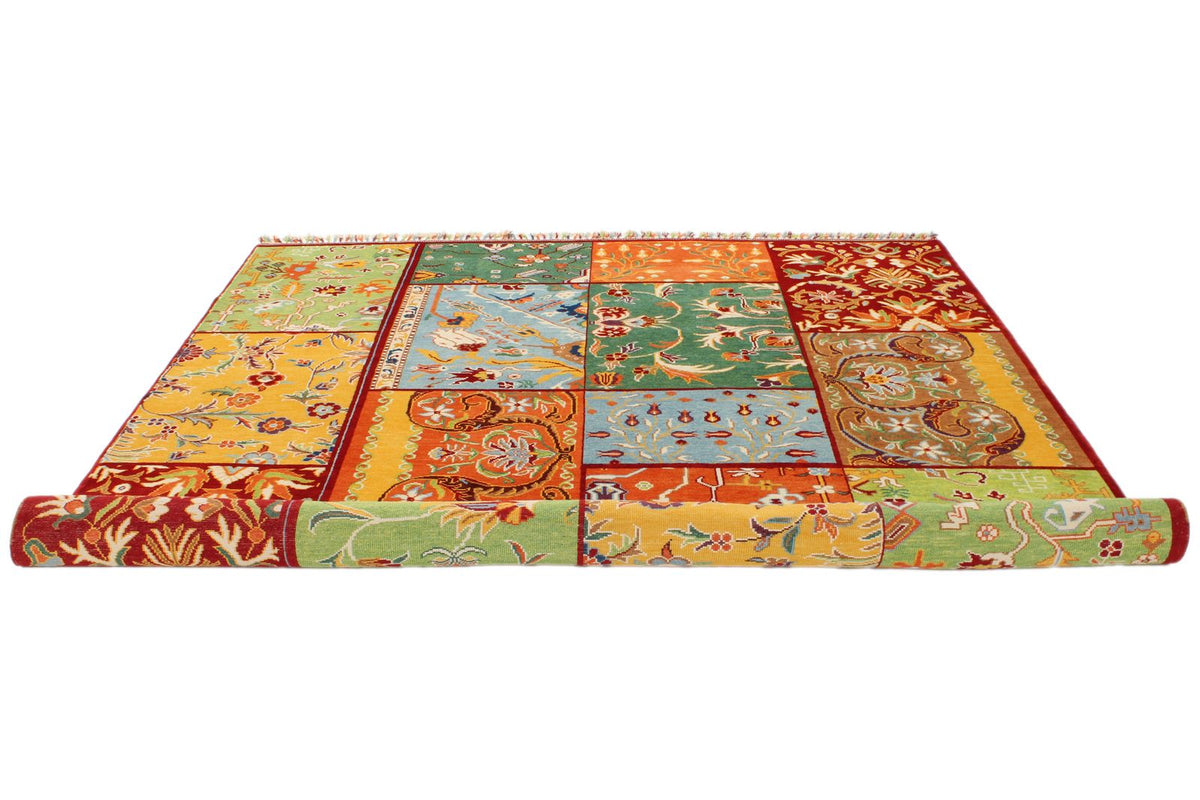 8x11 Multicolor Turkish Patchwork Rug