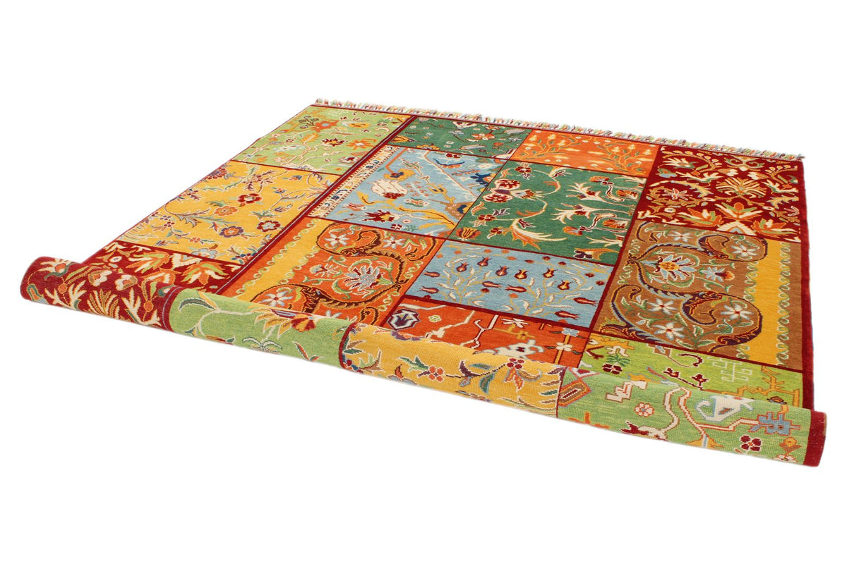 8x11 Multicolor Turkish Patchwork Rug
