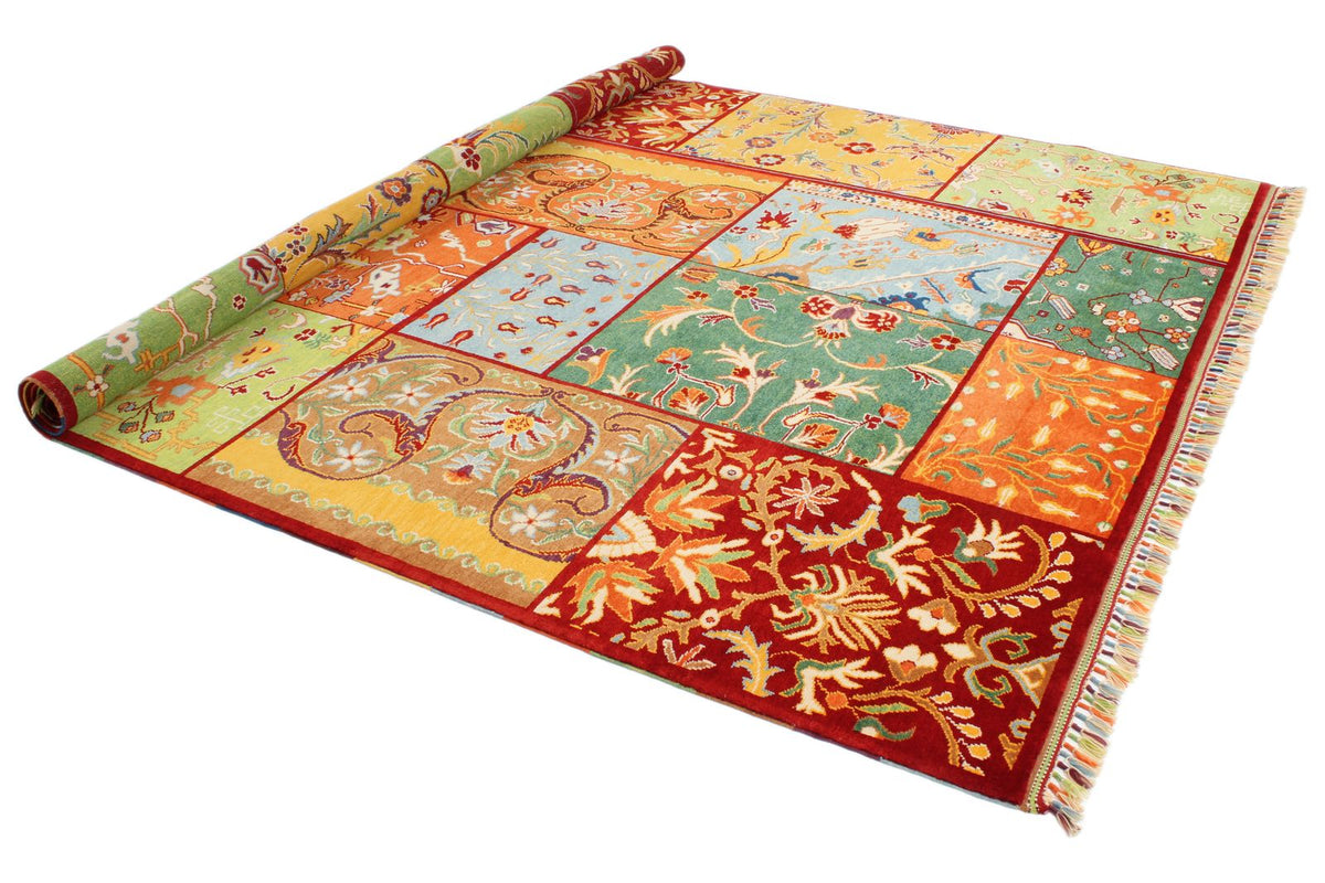 8x11 Multicolor Turkish Patchwork Rug