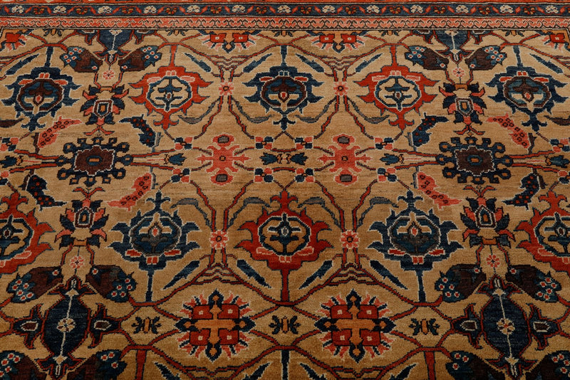 8x10 Light Brown and Red Anatolian Traditional Rug