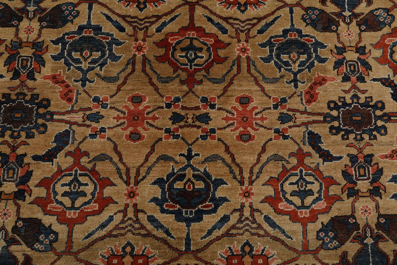 8x10 Light Brown and Red Anatolian Traditional Rug