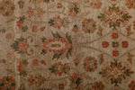 3x18 Ivory and Light Olive Green Anatolian Traditional Runner