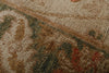 3x18 Ivory and Light Olive Green Anatolian Traditional Runner