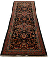 3x8 Navy and Multicolor Anatolian Traditional Runner