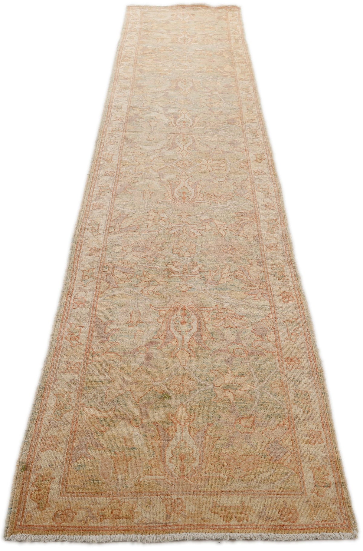 3x15 Blue and Ivory Anatolian Traditional Runner