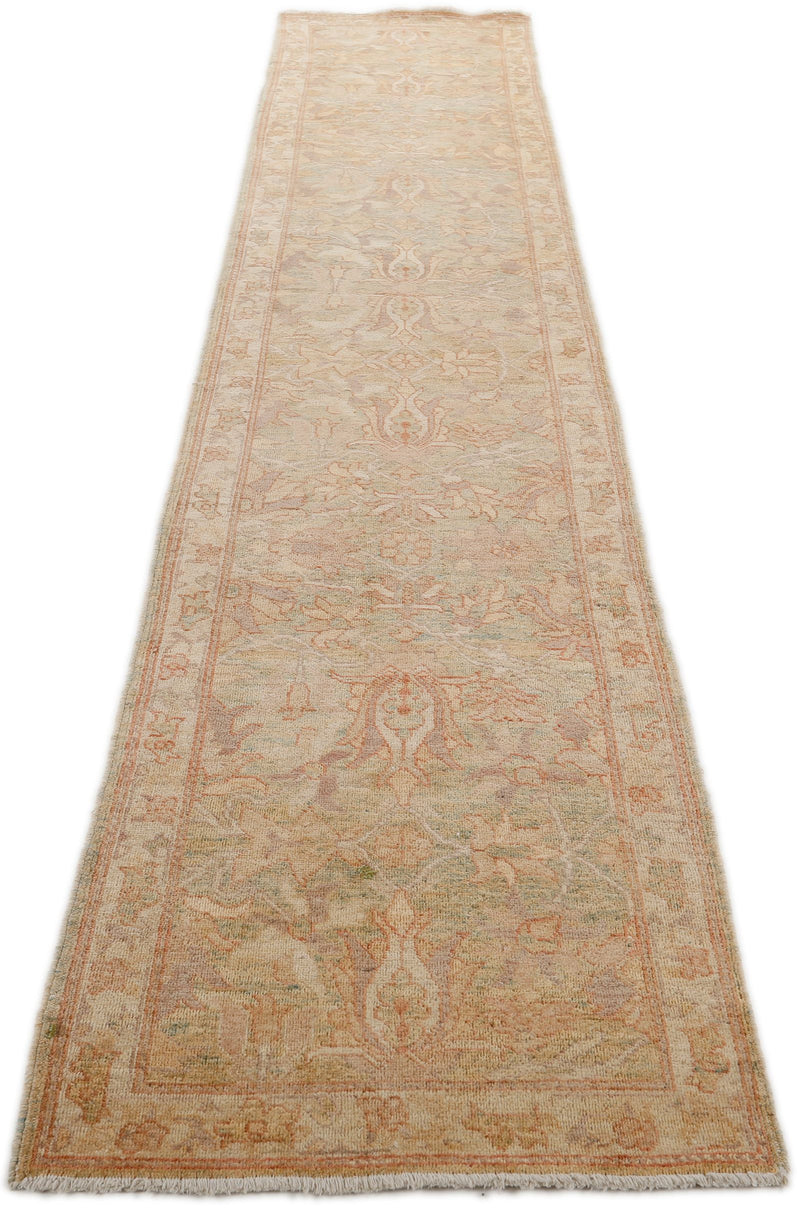 3x15 Blue and Ivory Anatolian Traditional Runner