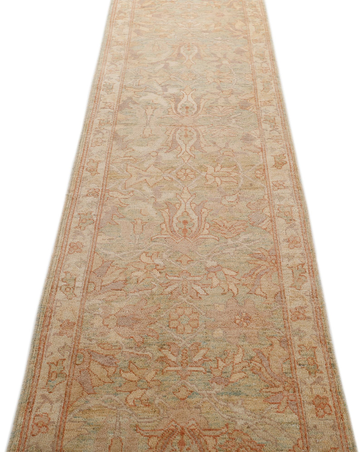 3x15 Blue and Ivory Anatolian Traditional Runner