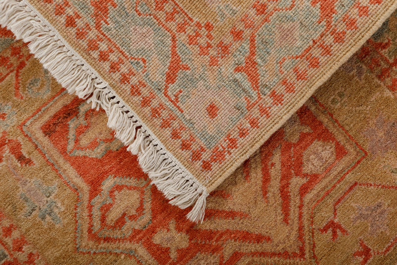 3x10 Brown and Blue Anatolian Traditional Runner