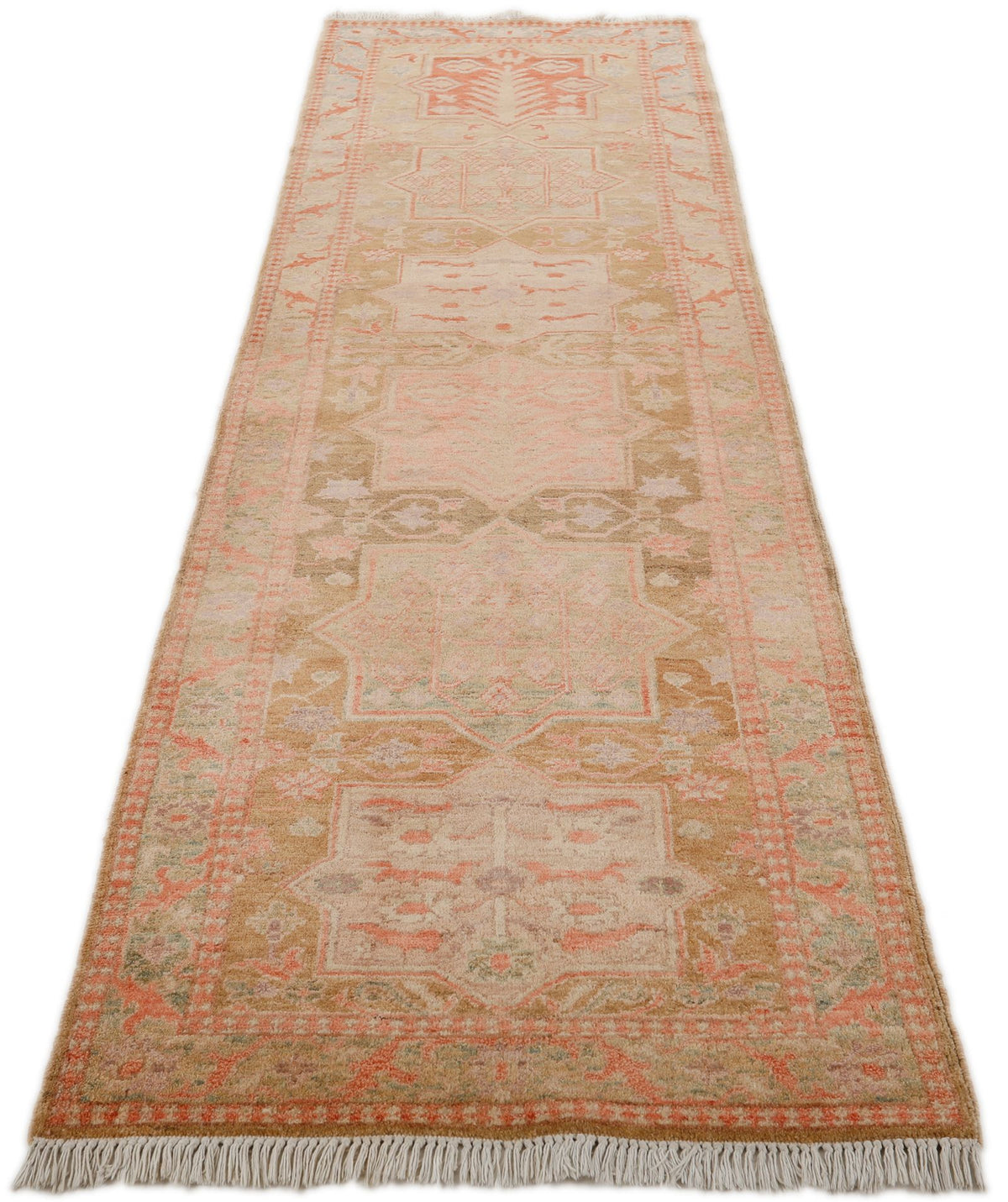 3x10 Brown and Blue Anatolian Traditional Runner