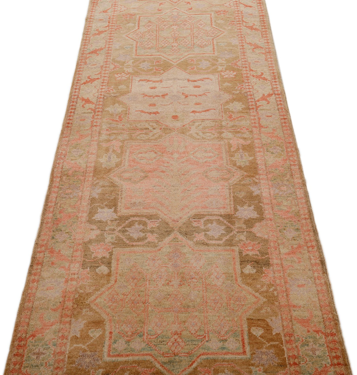 3x10 Brown and Blue Anatolian Traditional Runner