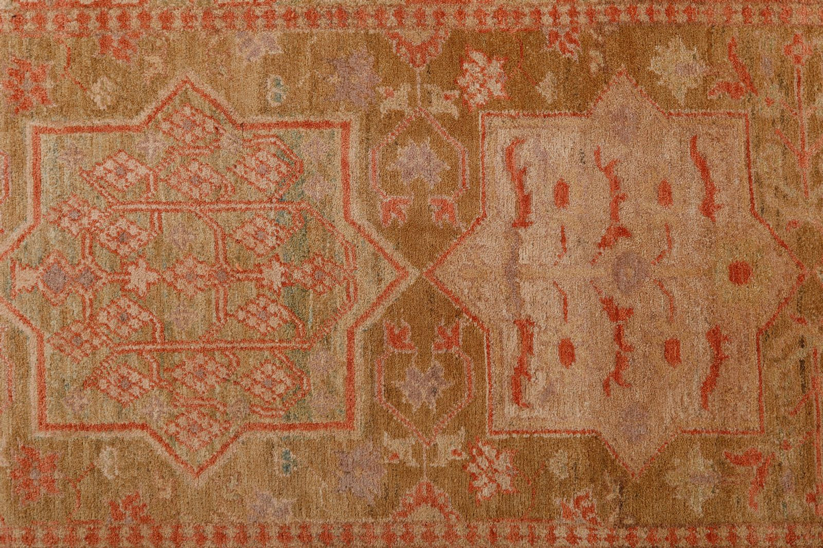 3x10 Brown and Blue Anatolian Traditional Runner