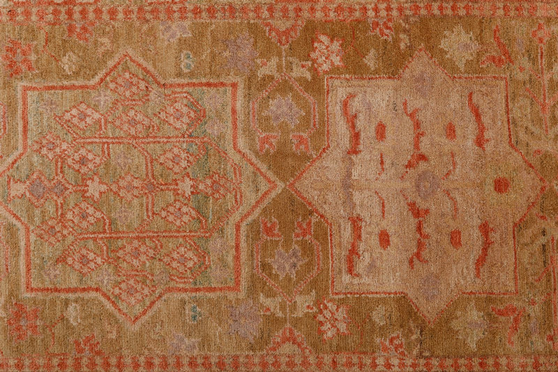 3x10 Brown and Blue Anatolian Traditional Runner