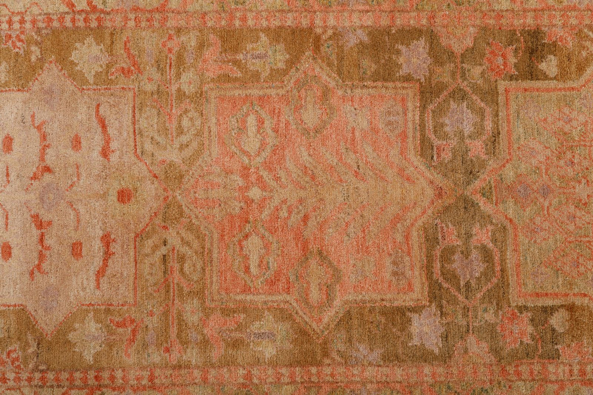 3x10 Brown and Blue Anatolian Traditional Runner