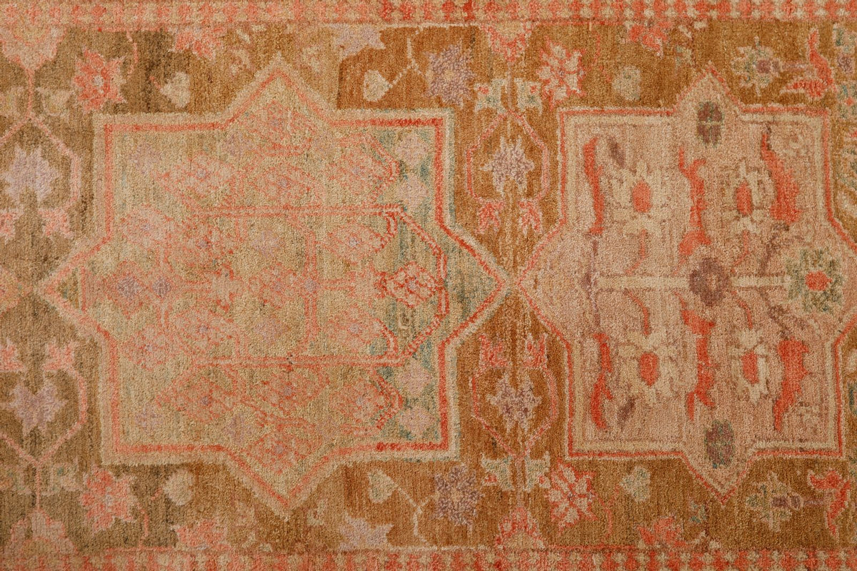 3x10 Brown and Blue Anatolian Traditional Runner