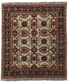 8x10 Ivory and Navy Anatolian Traditional Rug
