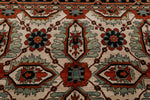 8x10 Ivory and Navy Anatolian Traditional Rug