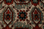 8x10 Ivory and Navy Anatolian Traditional Rug