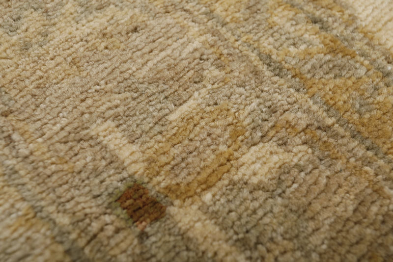 3x11 Ivory and Beige Turkish Traditional Runner