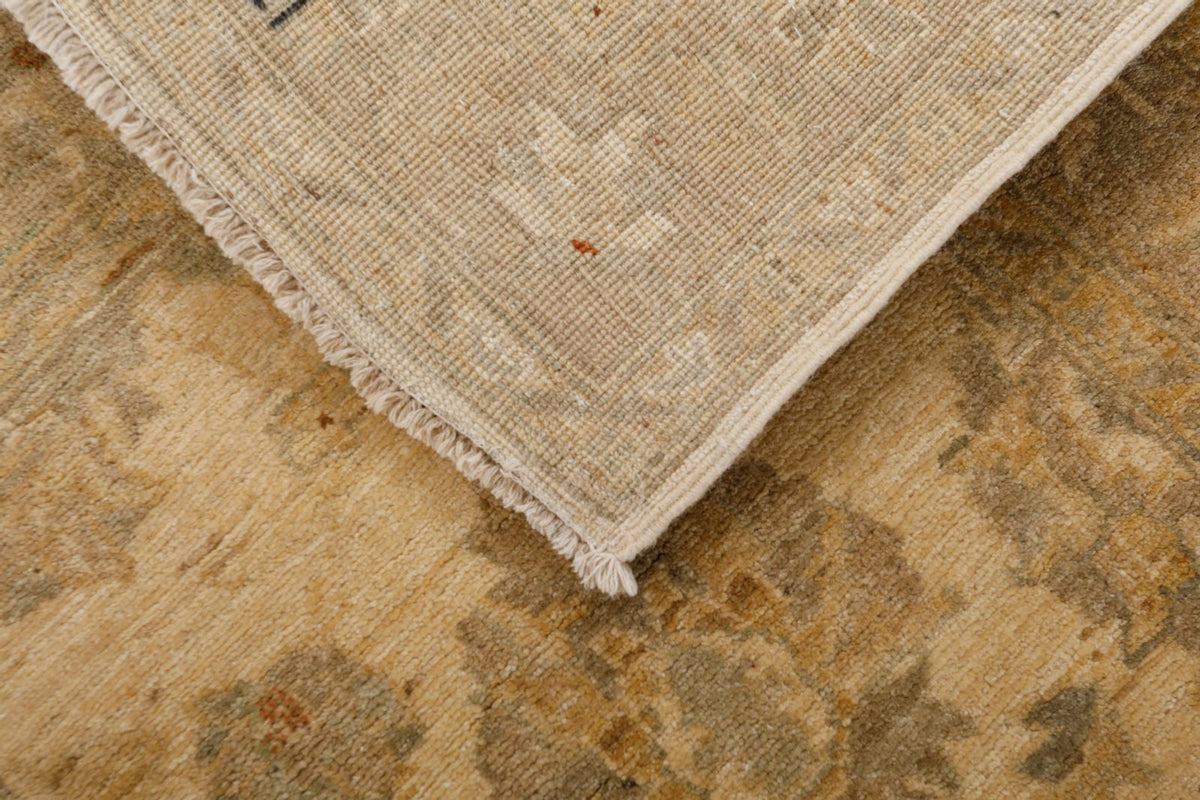 3x11 Ivory and Beige Turkish Traditional Runner