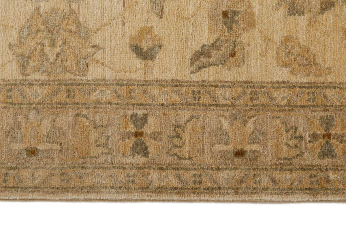 3x11 Ivory and Beige Turkish Traditional Runner