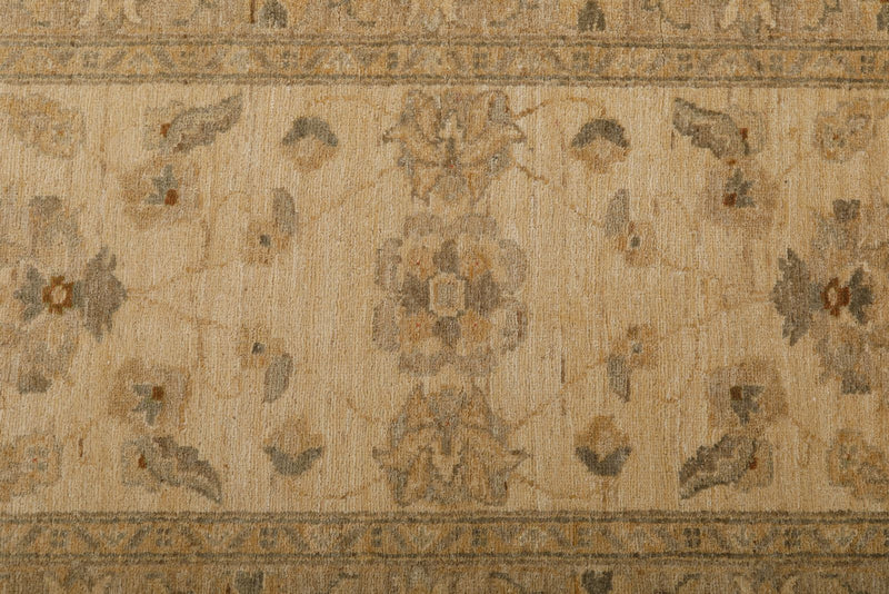 3x11 Ivory and Beige Turkish Traditional Runner
