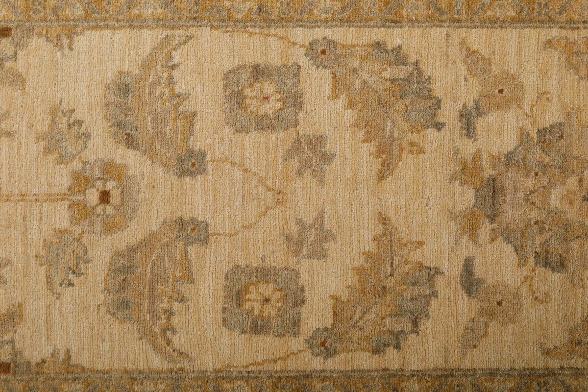 3x11 Ivory and Beige Turkish Traditional Runner