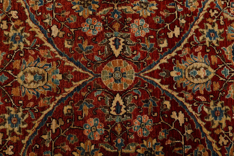 3x10 Burgundy and Navy Anatolian Traditional Runner
