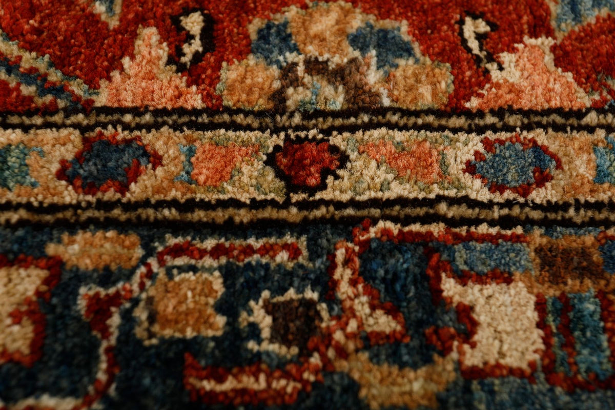 3x10 Burgundy and Navy Anatolian Traditional Runner