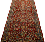 3x10 Burgundy and Navy Anatolian Traditional Runner