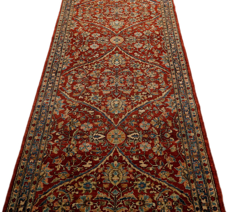 3x10 Burgundy and Navy Anatolian Traditional Runner