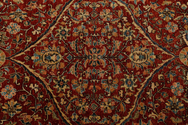 3x10 Burgundy and Navy Anatolian Traditional Runner