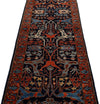 3x17 Navy and Rust Traditional Runner