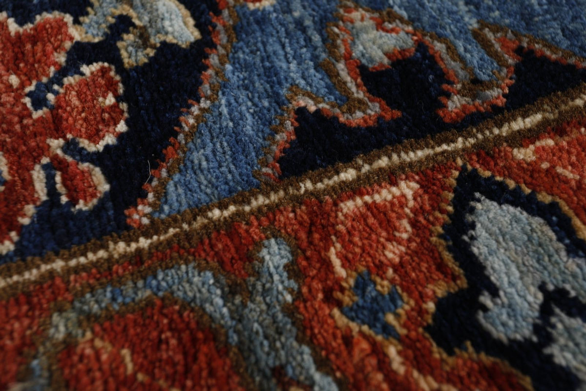 3x17 Navy and Rust Traditional Runner