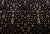 8x10 Navy and Ivory Turkish Silk Rug