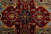 8x8 Red and Light Blue Anatolian Traditional Rug