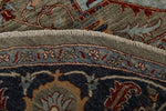 8x8 Red and Light Blue Anatolian Traditional Rug