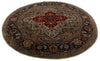 8x8 Red and Light Blue Anatolian Traditional Rug