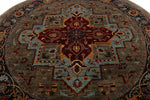 8x8 Red and Light Blue Anatolian Traditional Rug