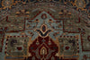 8x8 Red and Light Blue Anatolian Traditional Rug