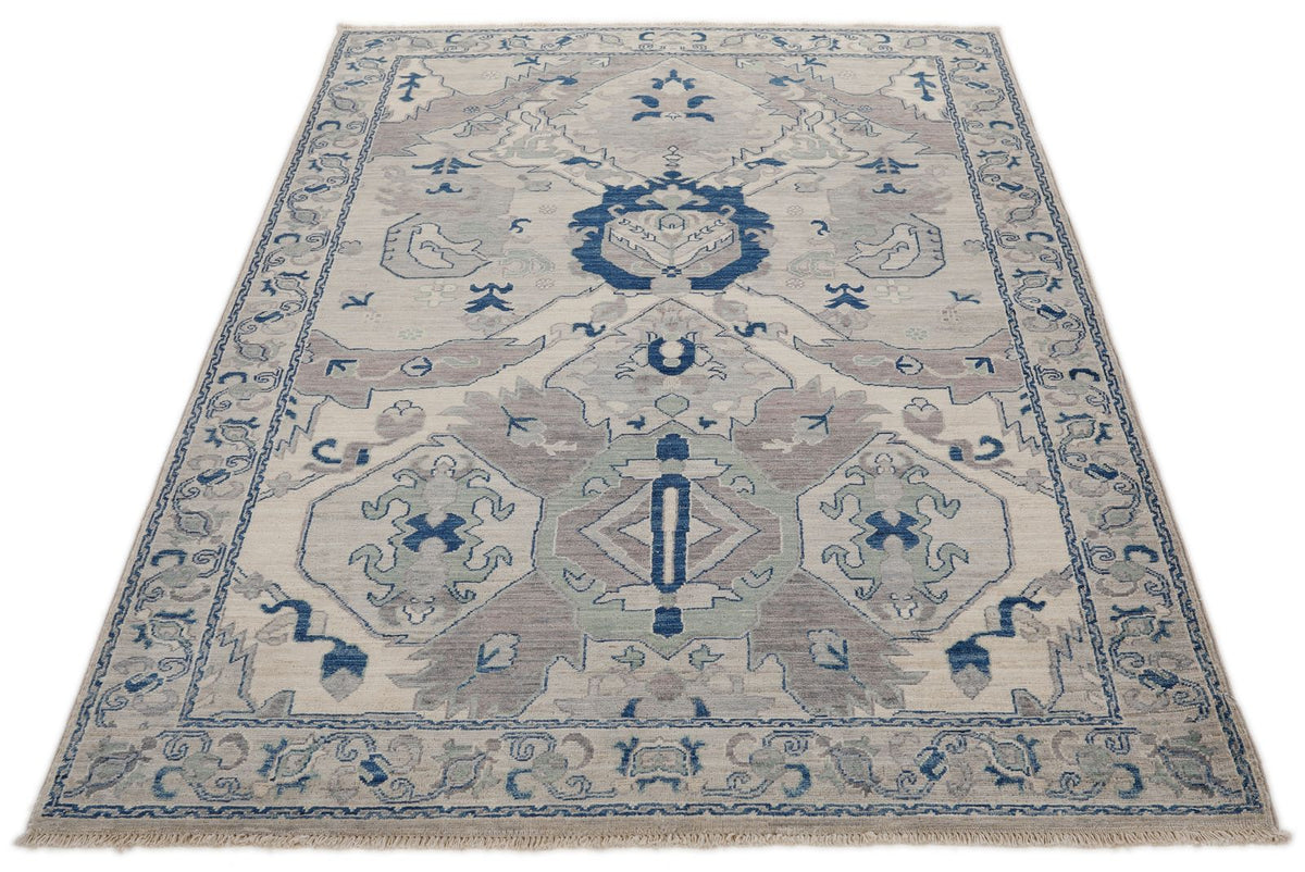 4x6 Gray and Light Gray Anatolian Traditional Rug
