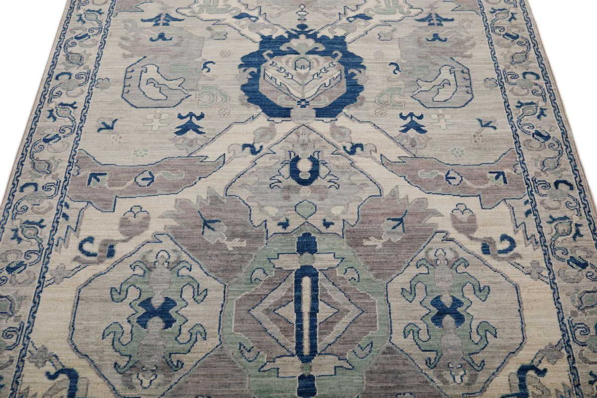 4x6 Gray and Light Gray Anatolian Traditional Rug