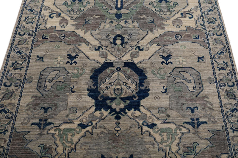 4x6 Gray and Light Gray Anatolian Traditional Rug