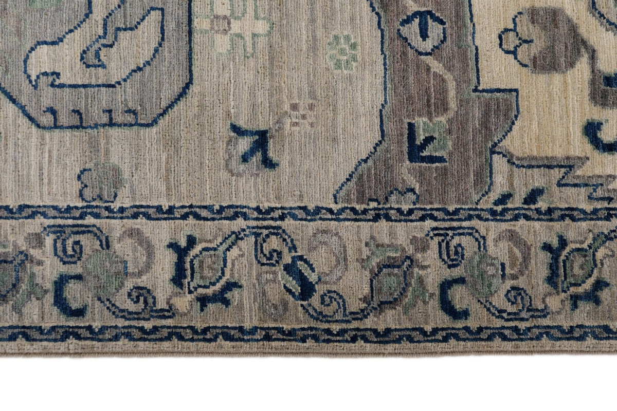 4x6 Gray and Light Gray Anatolian Traditional Rug