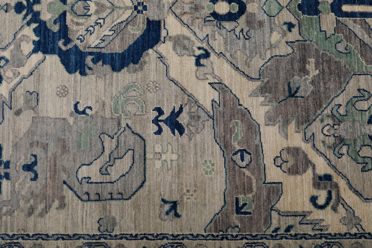 4x6 Gray and Light Gray Anatolian Traditional Rug