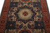 4x6 Ivory and Red Turkish Tribal Rug