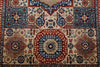 4x6 Ivory and Red Turkish Tribal Rug